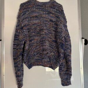 Acne Studios Blue and Orange Crew Neck Sweater